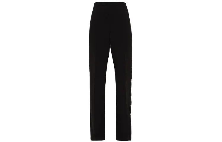 PRADA Casual Pants Women's Black Moderate Straight Fit Pants