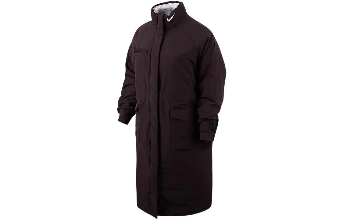 Nike Puffer Jackets Women's Coffee Stand Collar Moderate Other