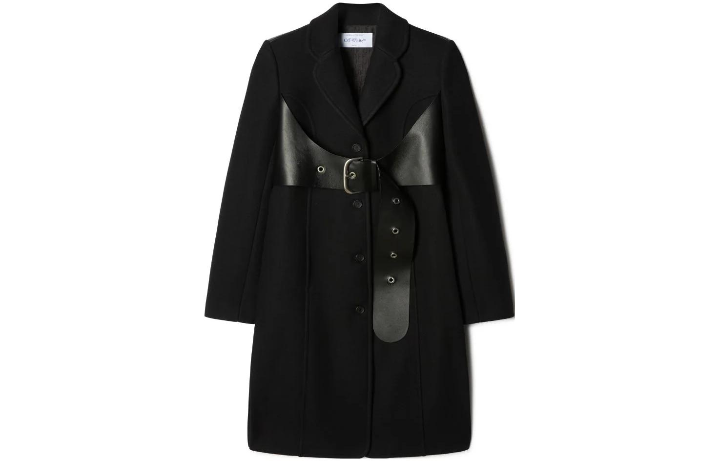 OFF WHITE Belted Single breasted Coat