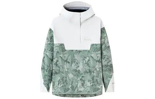 Anta Waterproof Windbreaker Jacket Women's Ceramic Enamel Green/All Over Print
