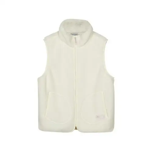 Skechers Lifestyle Vests Women's Tofu White 0211 Stand Collar Moderate Other