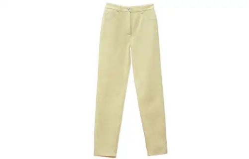 HERMES FW22 Casual Pants Women's Sour Yellow