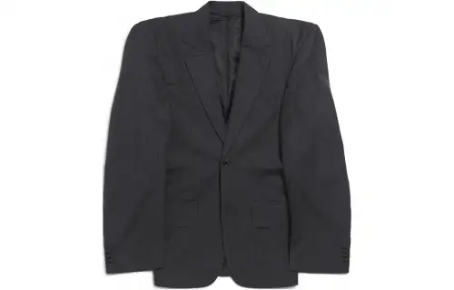 Balenciaga Striped Buttoned Blazer