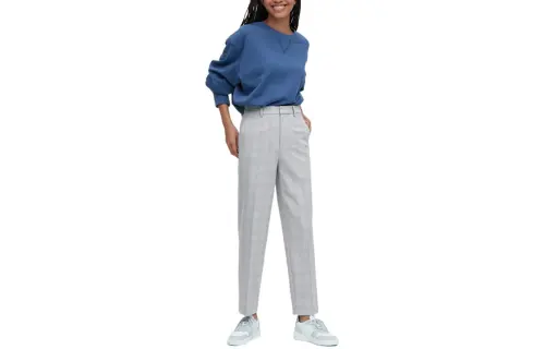 UNIQLO Casual Pants Women's Gray Moderate Straight Fit Pants