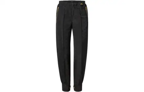 LOUIS VUITTON Knitted Sweatpants Women's Black