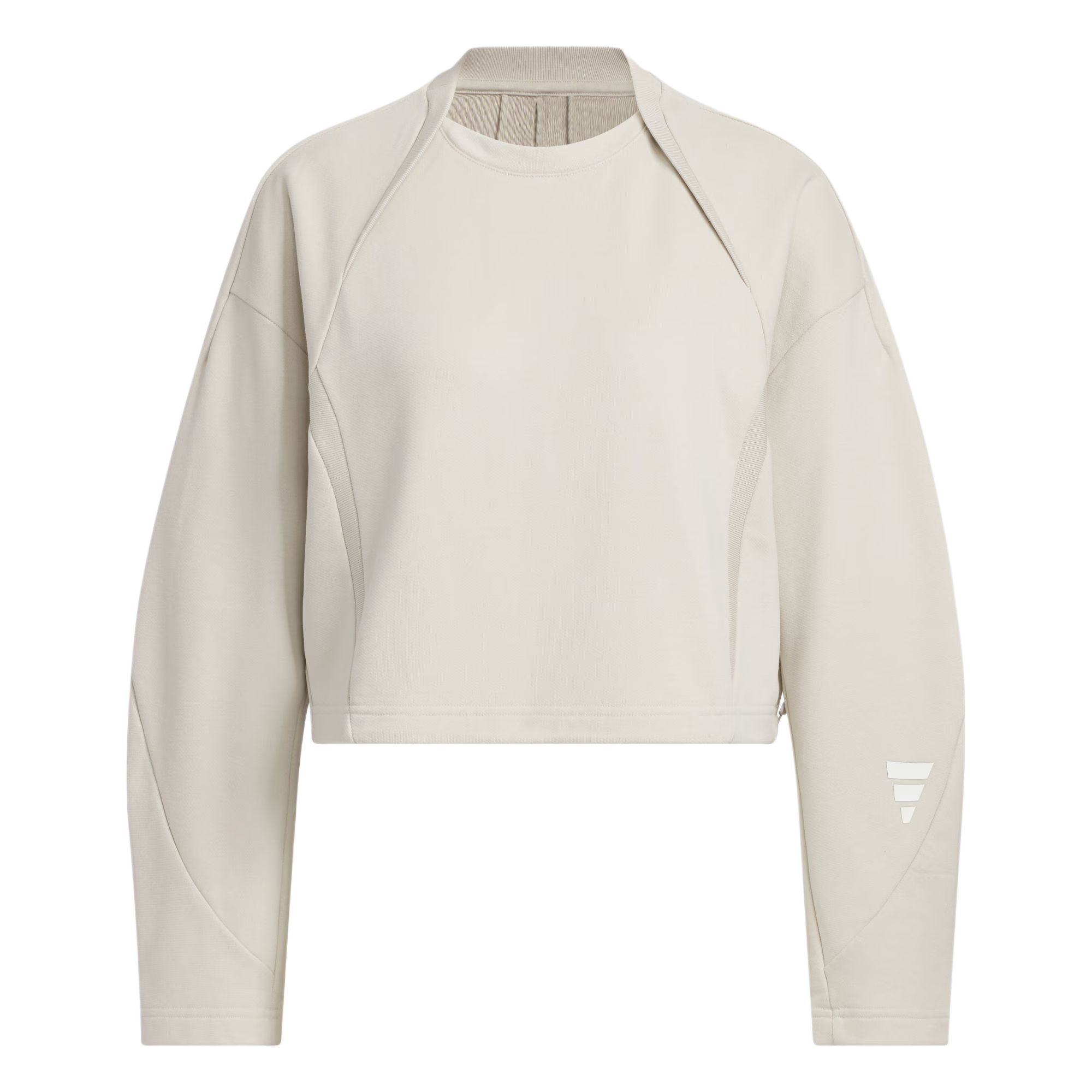 Женское худи adidas FUSTL W CREW (коричневое)
