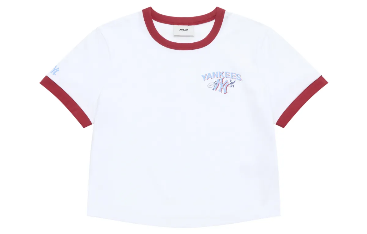 MLB New York Yankees Regular Sleeve T Shirt Women's White