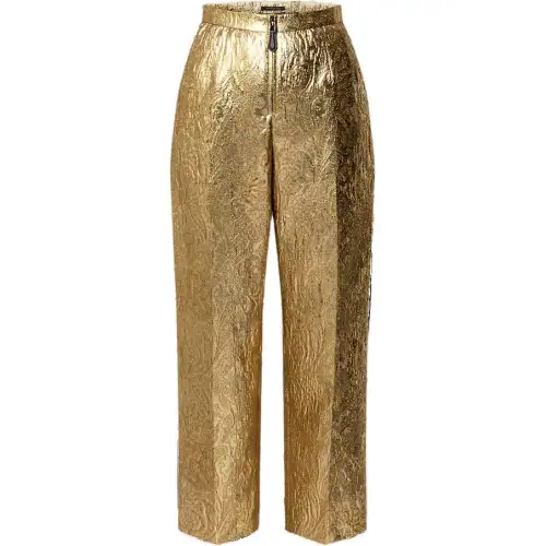 LOUIS VUITTON Floral Jacquard Pants