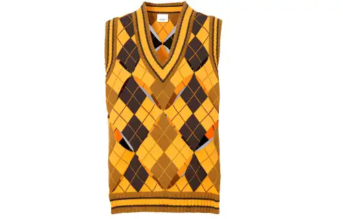Burberry Vests Women's Yellow V Neck Moderate Other