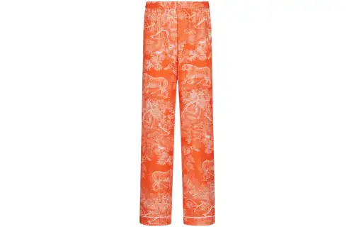 DIOR Knitted Sweatpants Women's Orange