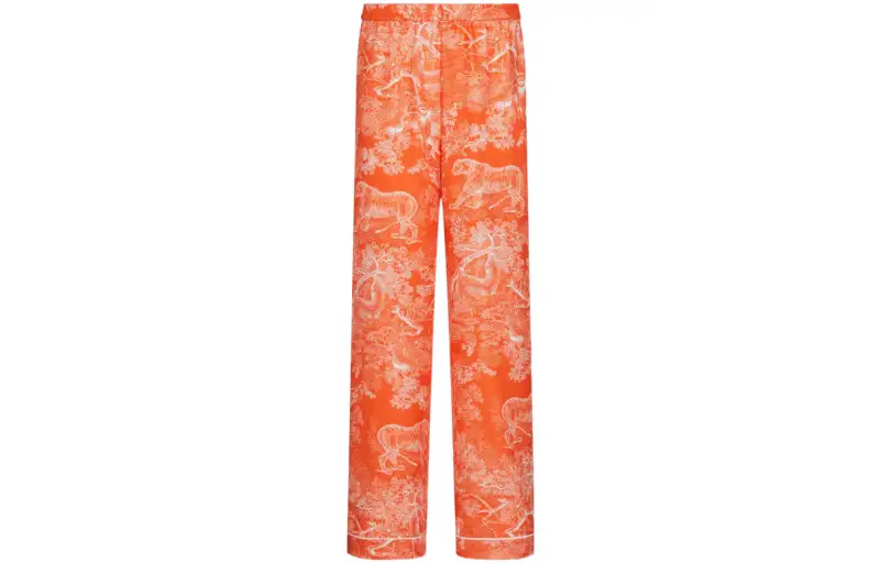 DIOR Knitted Sweatpants Women's Orange
