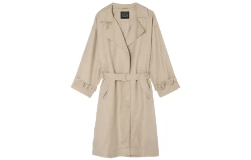Levis Trench Coats Women's Khaki Suit Collar Moderate