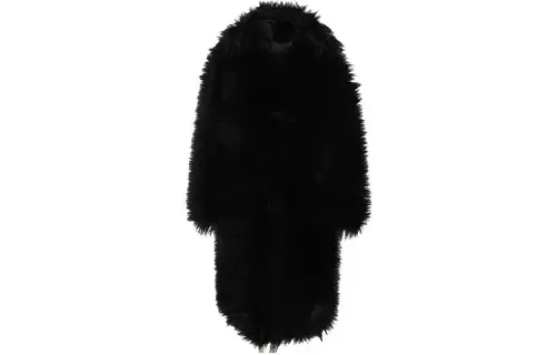 PRADA Furs Women's Black Stand Collar Moderate