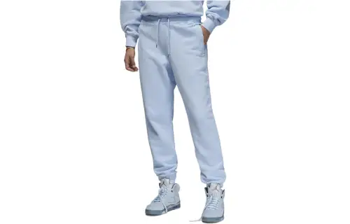 Jordan Knitted Sweatpants Women's Blue Moderate Cuffed Pants