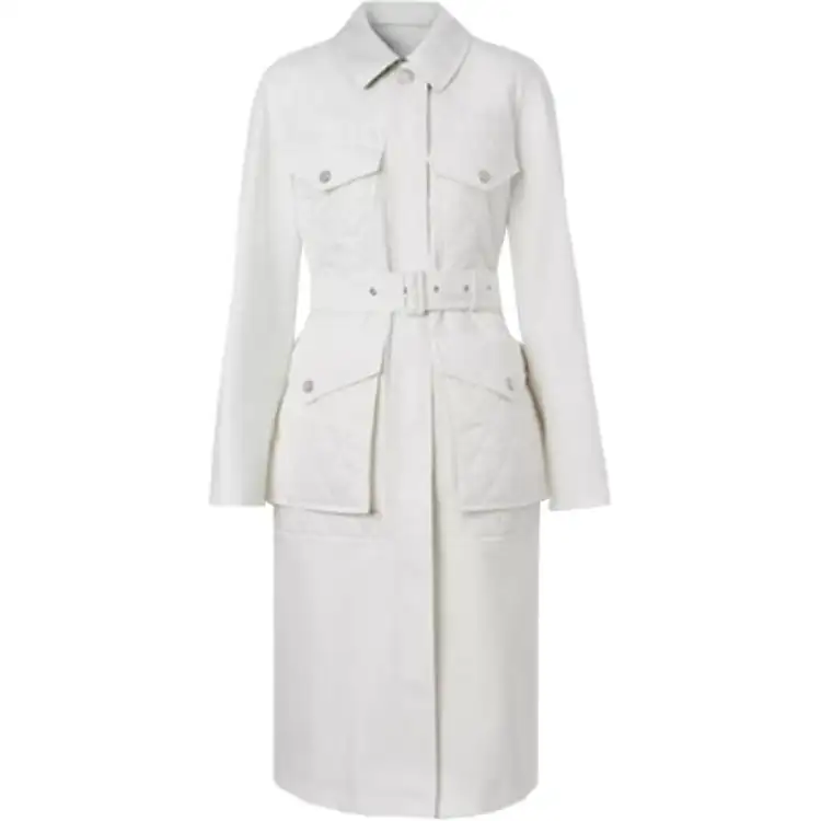 Burberry Trench Coat Women's White