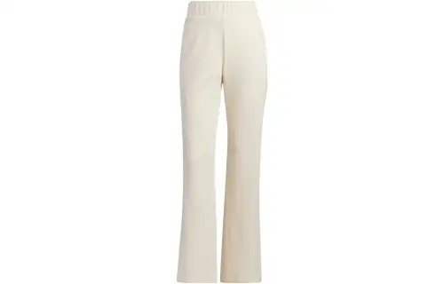 Adidas Originals Knitted Sweatpants Women's Beige Moderate Straight Fit Pants