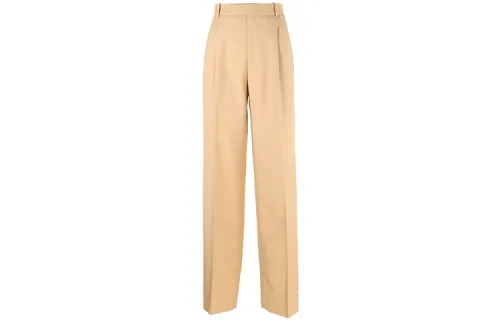 GUCCI Casual Pants Women's Coffee Moderate Wide Leg Pants