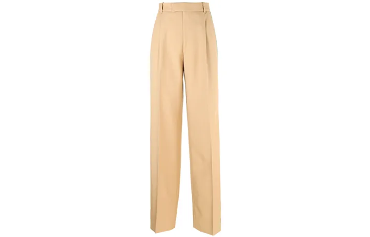 GUCCI Casual Pants Women's Coffee Moderate Wide Leg Pants
