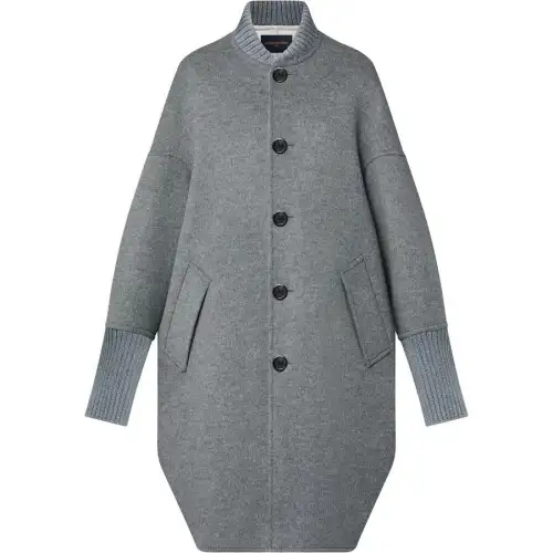 LOUIS VUITTON Slouchy Long Bomber Coat