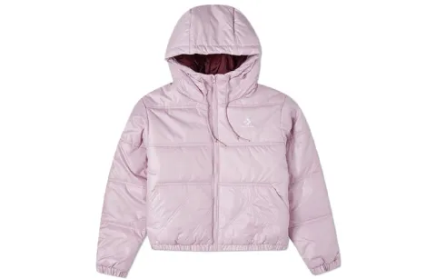 Converse Puffer Jacket Winter Women's Pink Purple