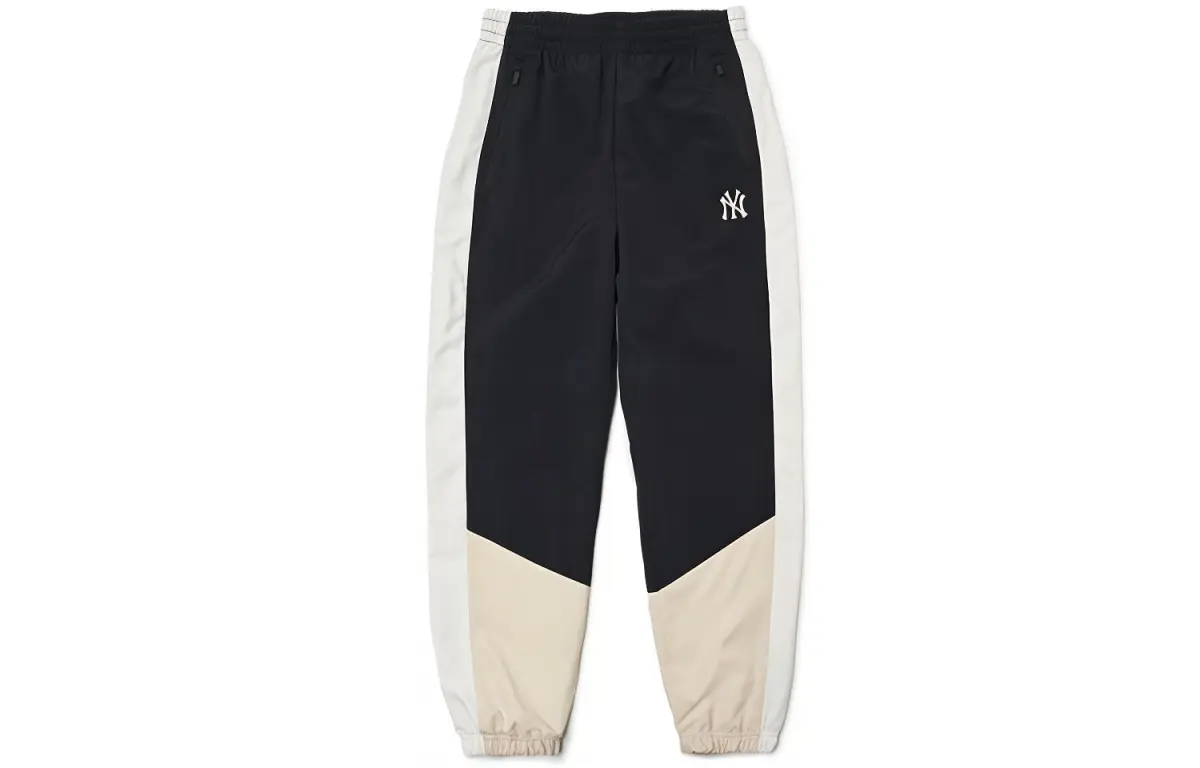 MLB Knitted Sweatpants Women's Black Moderate Straight Fit Pants