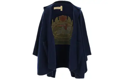 Burberry Cloaks Women's Blue Moderate