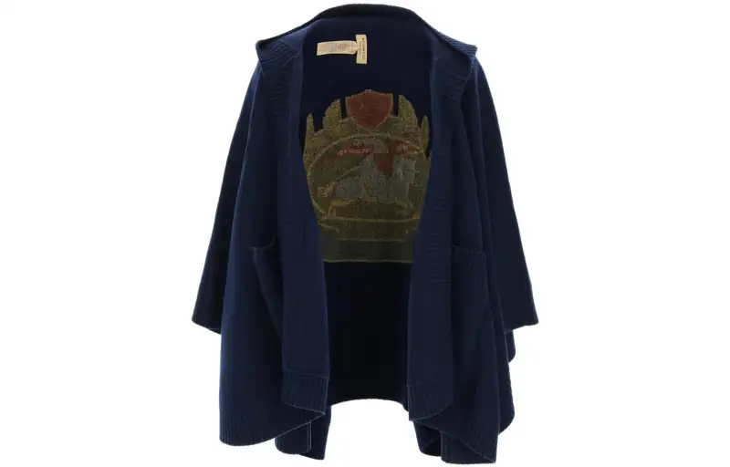Burberry Cloaks Women's Blue Moderate