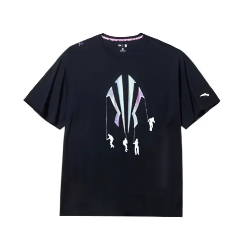 Anta Variety Training Collection T Shirt Unisex Basic Black
