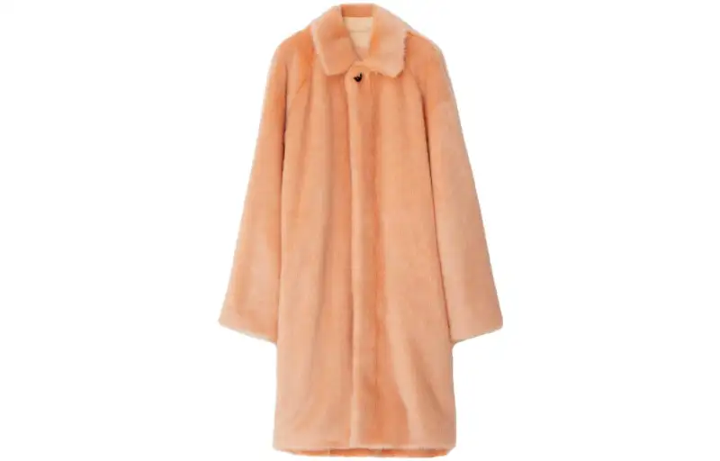 Burberry Velvet feel Coat Women's Peach