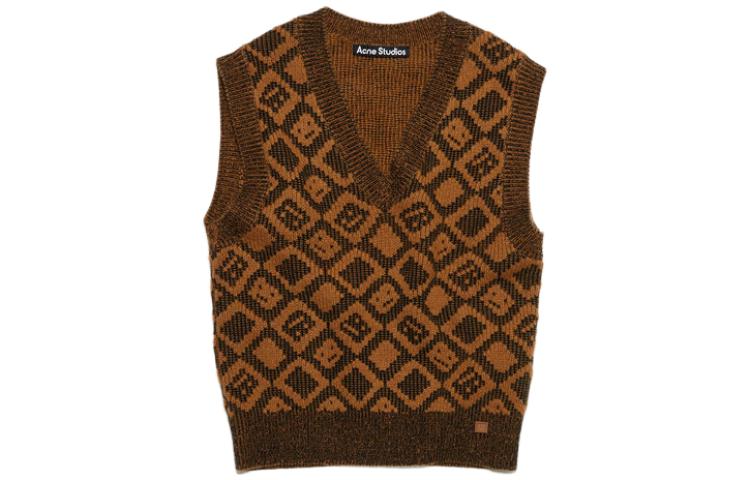 Жилет Acne Acne Studios (бежево-серый с рисунком)