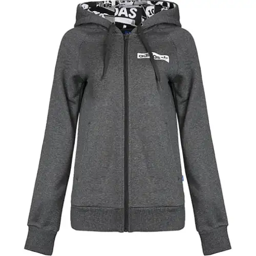 Adidas Originals FZ HOODIE FLE Sweatshirt Women's Gray