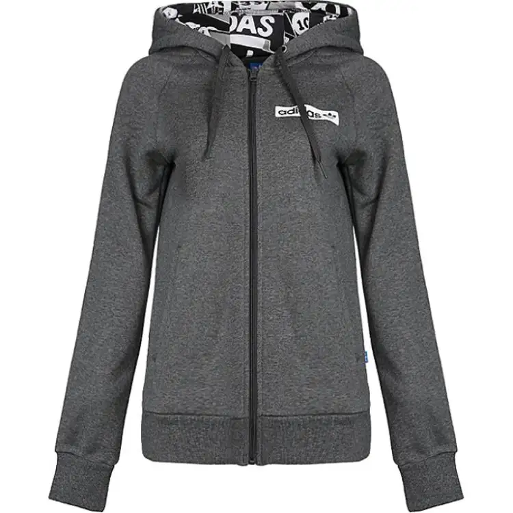 Adidas Originals FZ HOODIE FLE Sweatshirt Women's Gray