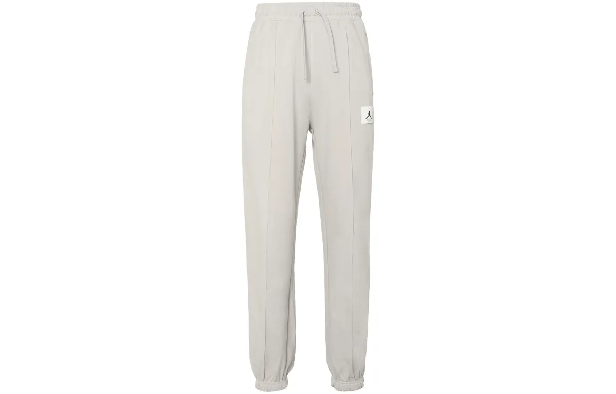 Jordan Knitted Sweatpants Women's Light Gray Moderate Cuffed Pants