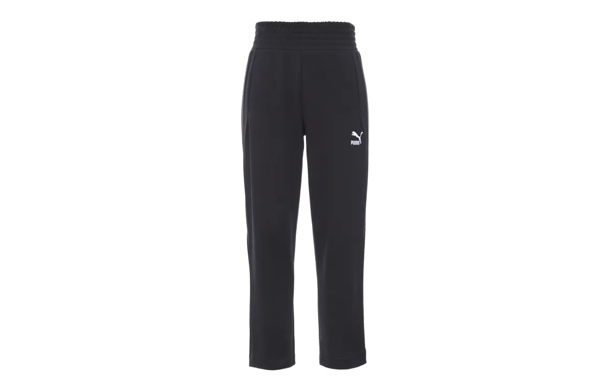 PUMA Casual Pants Women's Black Moderate Straight Fit Pants
