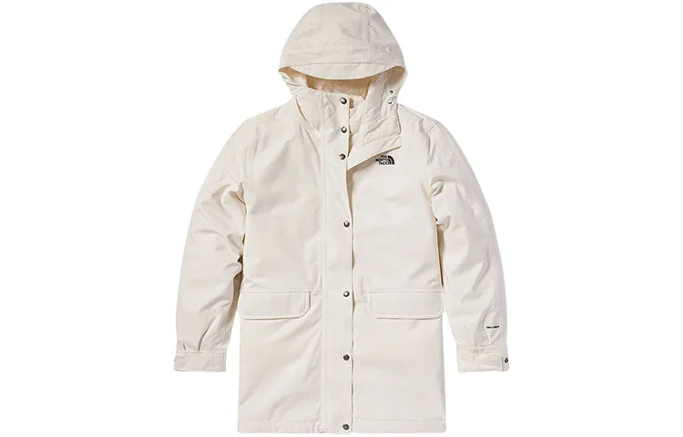 THE NORTH FACE Urban Exploration Waterproof And Windproof Windbreaker Jacket Women's Ecru