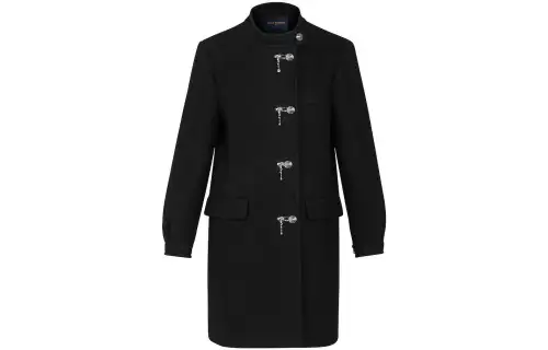 LOUIS VUITTON New Quarterly Products Of LV Coats Women's Black Moderate