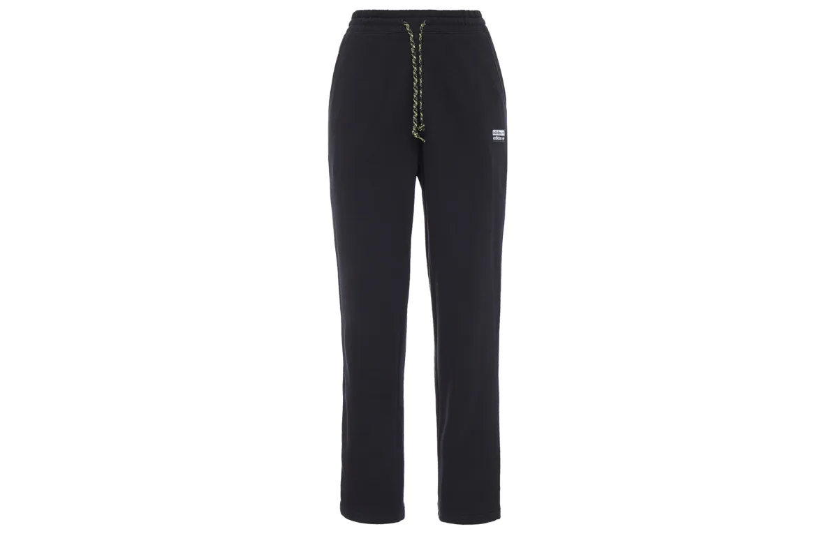 Adidas Originals Casual Pants Women's Black Moderate Straight Fit Pants