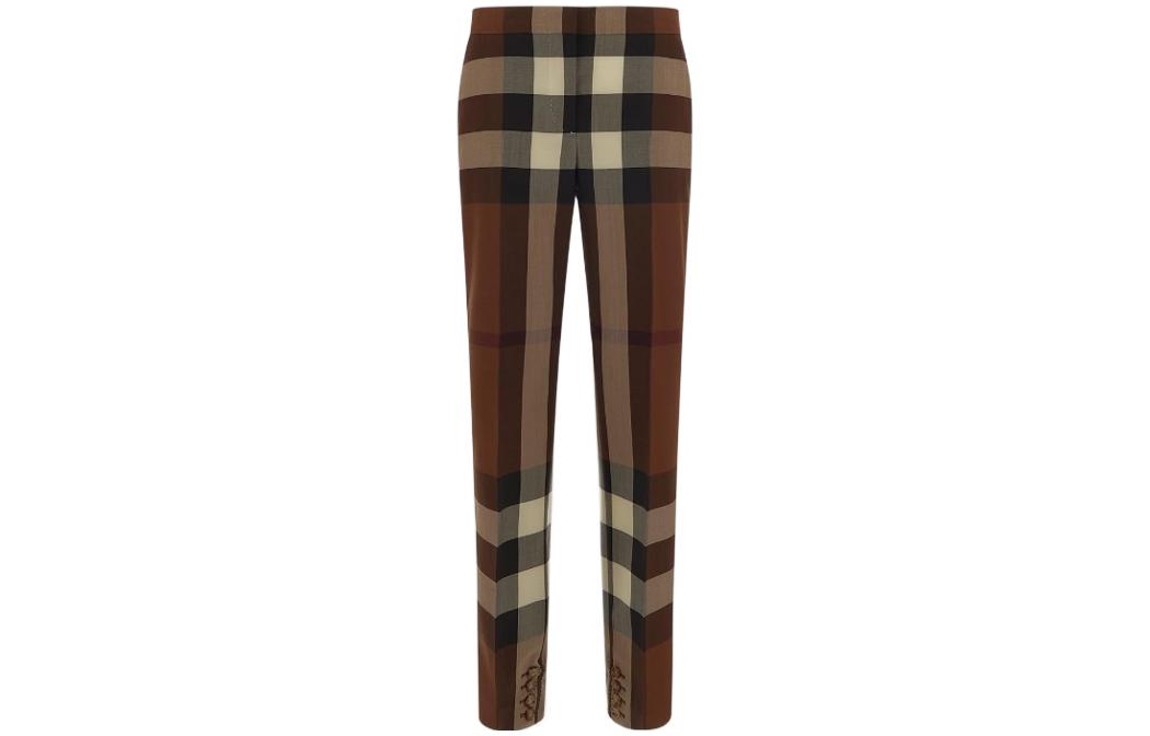 Burberry Woolen brown casual trousers
