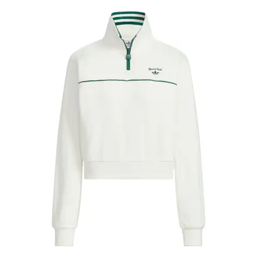Adidas Originals RETRO SPORTY CLUB SWEATSHIRT Women's Jade White