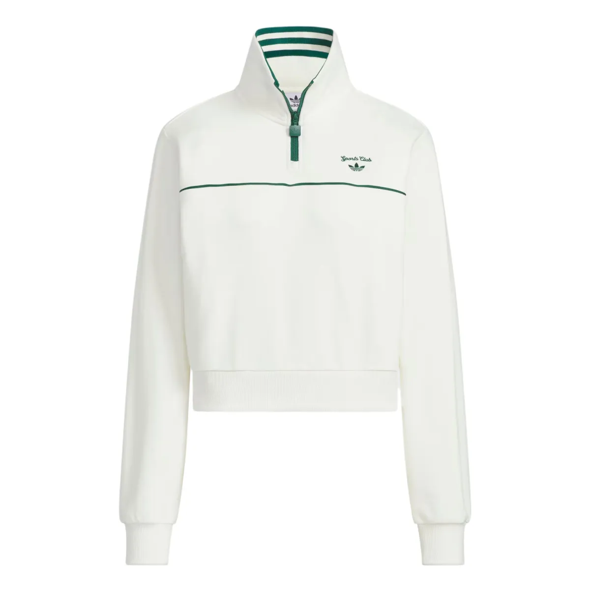 Adidas Originals RETRO SPORTY CLUB SWEATSHIRT Women's Jade White