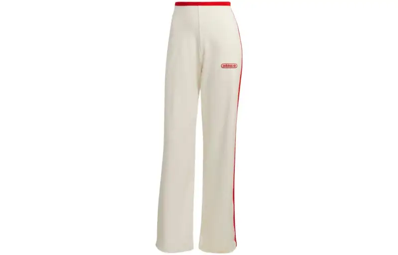 Adidas Originals Casual Pants Women's White Moderate Straight Fit Pants