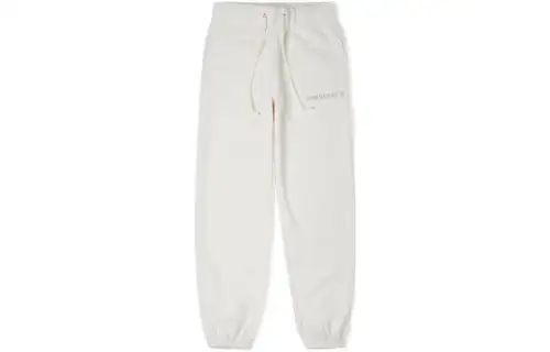 Converse Knitted Sweatpants Women's White Thickened Cuffed Pants