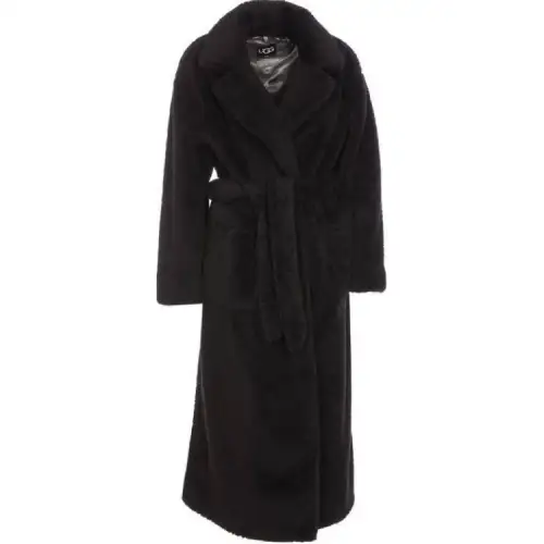 UGG Coats Women's Black Lapel Moderate