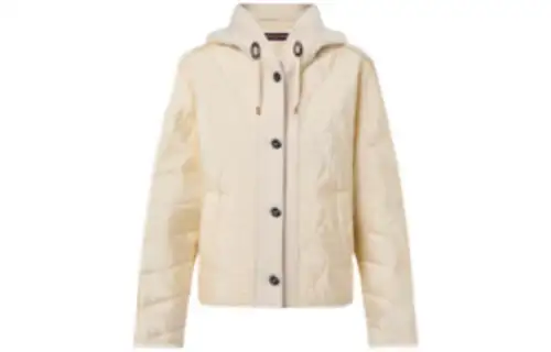 LOUIS VUITTON Parka Coat Women's Beige