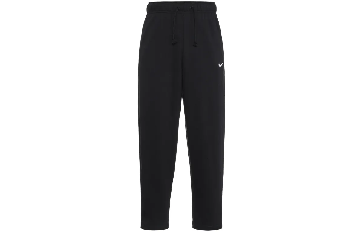 Nike Knitted Sweatpants Women's Black Thickened Straight Fit Pants