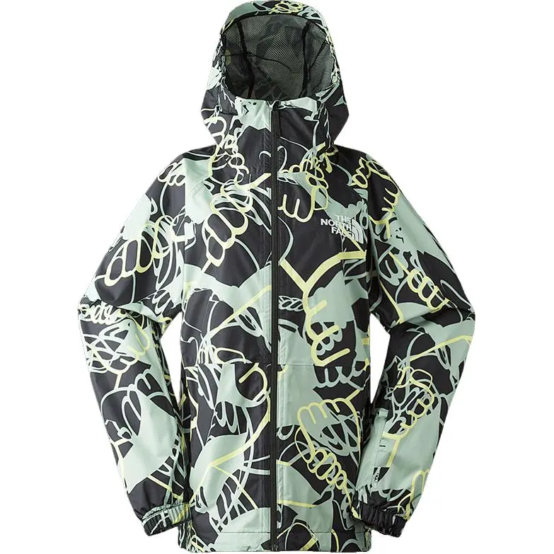 THE NORTH FACE Windbreaker Jacket Women's Black Green