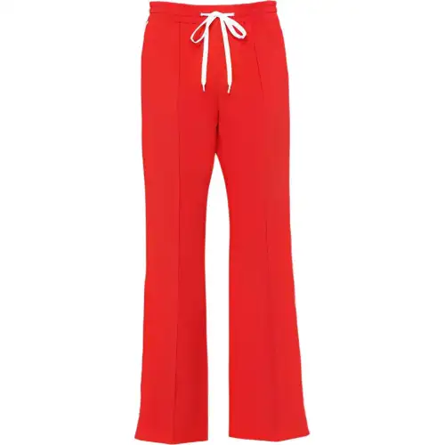 MIU MIU Casual Pants Women's Red Moderate Straight Fit Pants