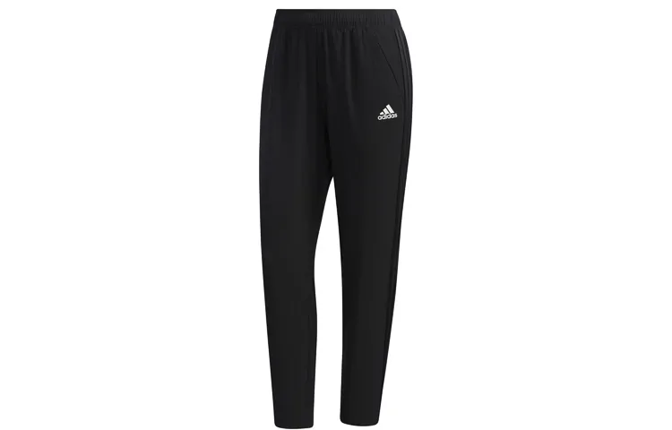 Adidas Knitted Sweatpants Women's Black Moderate Slim Fit Pants