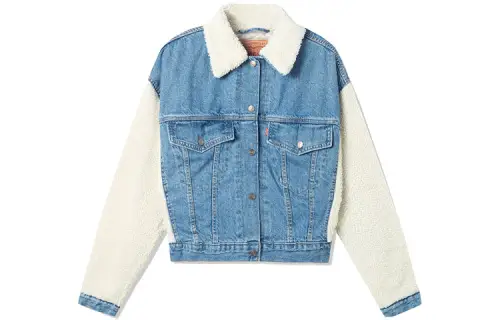 Levis Velvet feel Coat Women's Blue