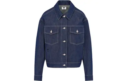 DIOR FW22 Denim Jacket Women's Blue